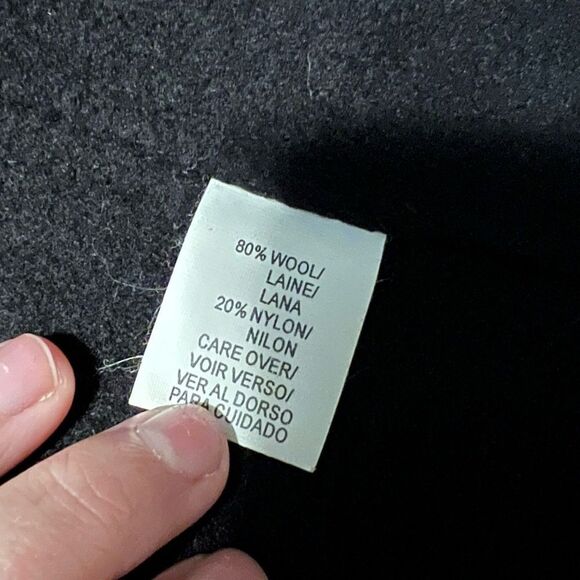 Anne Klein black wool blend coat. Size medium - Picture 5 of 12